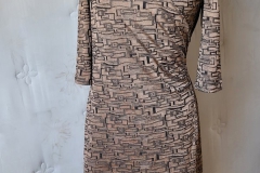 Abstract Wrap Dress