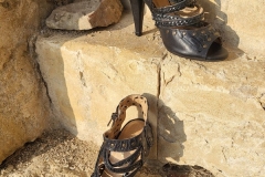 Gothic/Gladiator Heeled Shoes.