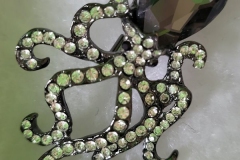 Crystal Octopus Brooch
