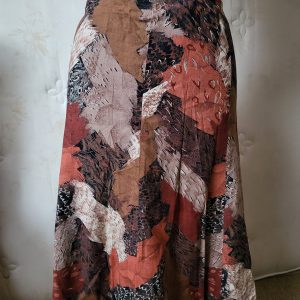 Vintage Patchwork Print Skirt