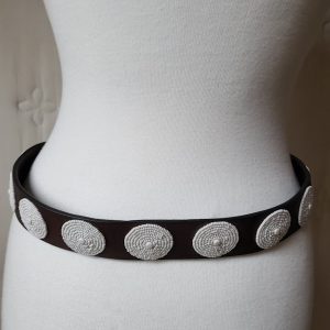 Belt Beaded Leather.