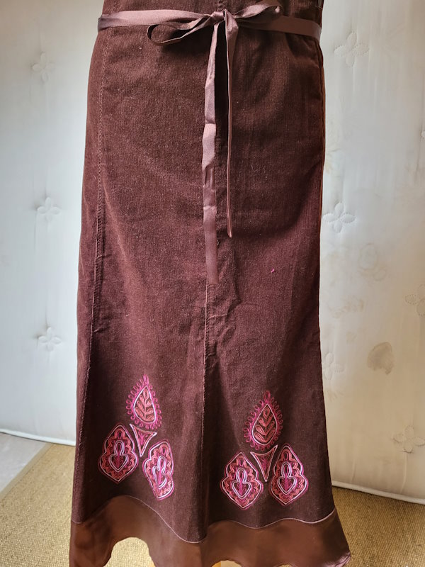 Embellished Needlecord Skirt