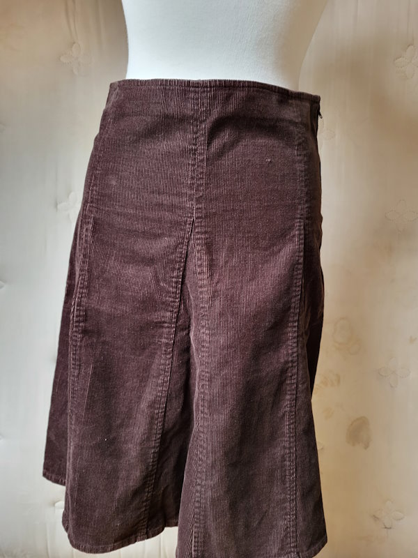 ZARA A-line Needlecord Skirt