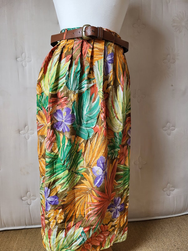 Jungle Print Wrap Skirt