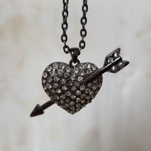 Sparkle Cupid Heart Necklace