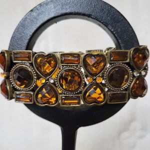 Amber Acrylic Crystal Bracelet