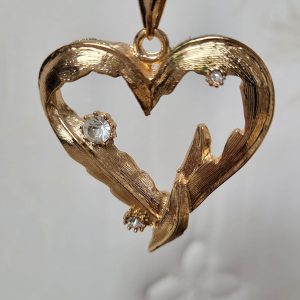 Jagged Heart Pendant Necklace