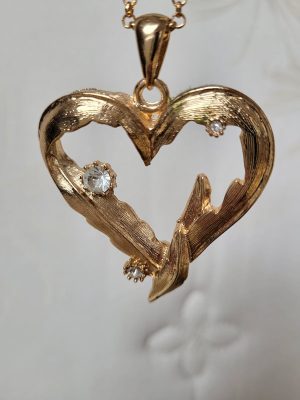 Jagged Heart Pendant Necklace
