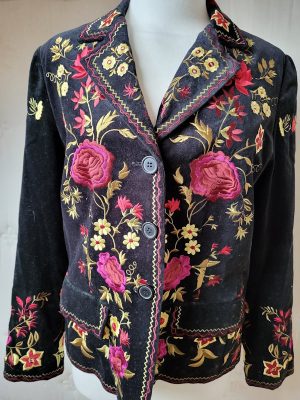 Jacket velvet fitted style size 16