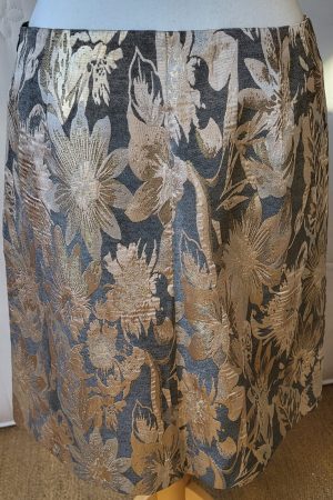Metallic Print Skirt