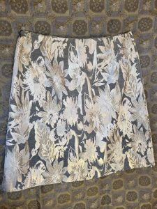 Metallic Print Skirt