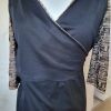 Abstract Wrap Dress