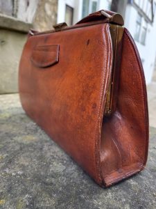 Vintage Textured Leather Bag