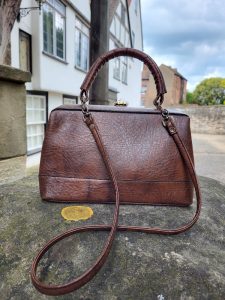 Vintage Textured Lotus Bag