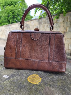 Vintage Textured Lotus Bag.