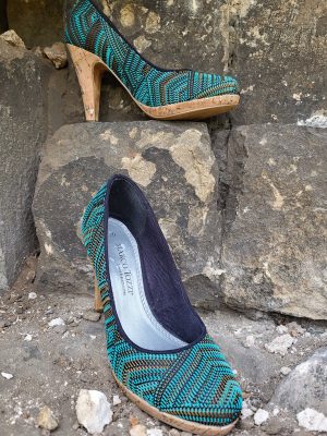 Aztec heeled shoes