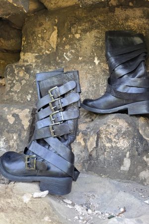 Buckle Biker Boots