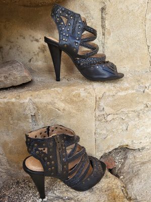 Gothic/Gladiator Heeled Shoes.