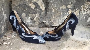 Black Suede Stilettos