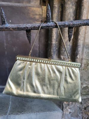 Vintage Shimmer Evening Handbag
