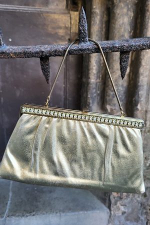 Vintage Shimmer Evening Handbag