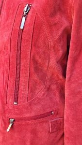 Red Suede Leather Jacket