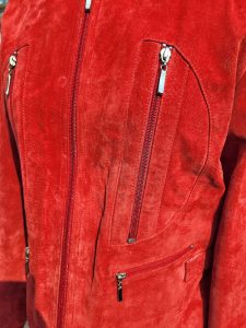 Red Suede Leather Jacket