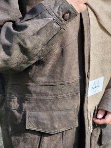 Men's Leather Overcoat