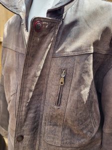 Men's Leather Overcoat