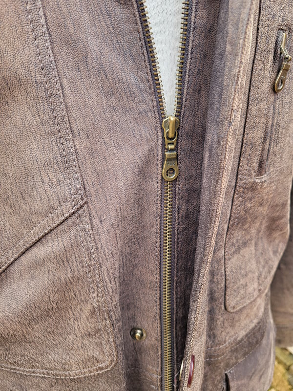 Men's Leather Overcoat