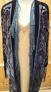 Silk Viscose Kimono Jacket